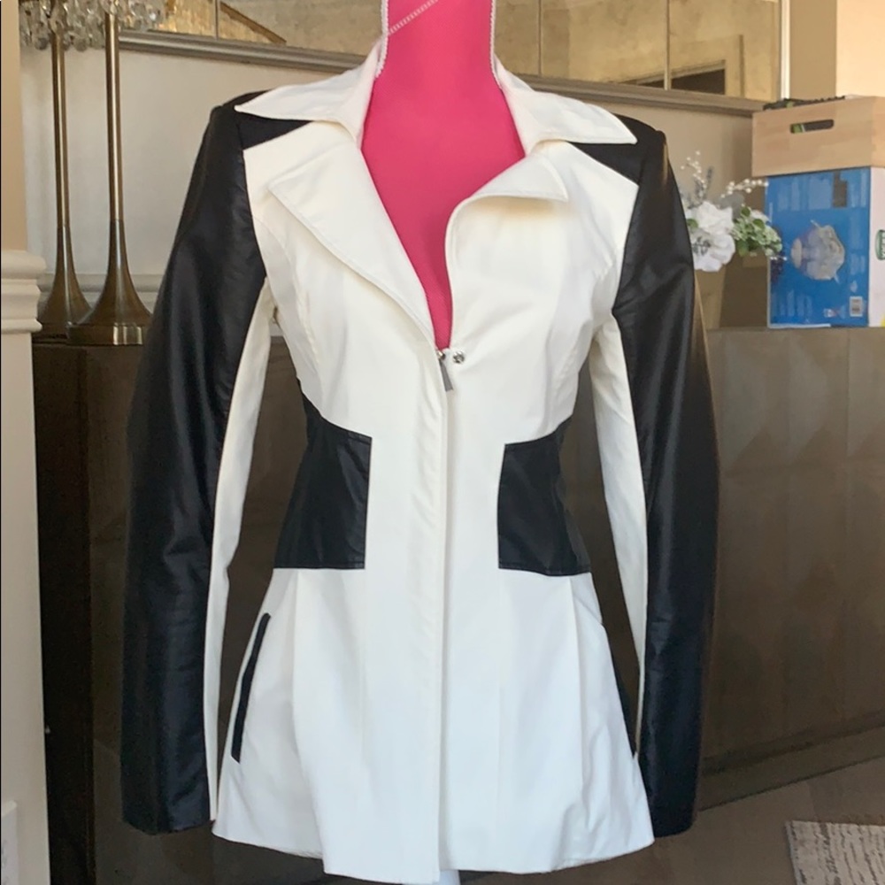 Faux leather jacket